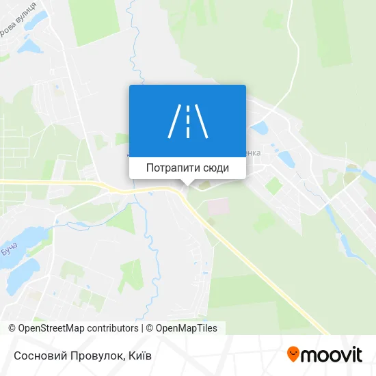 Карта Сосновий Провулок