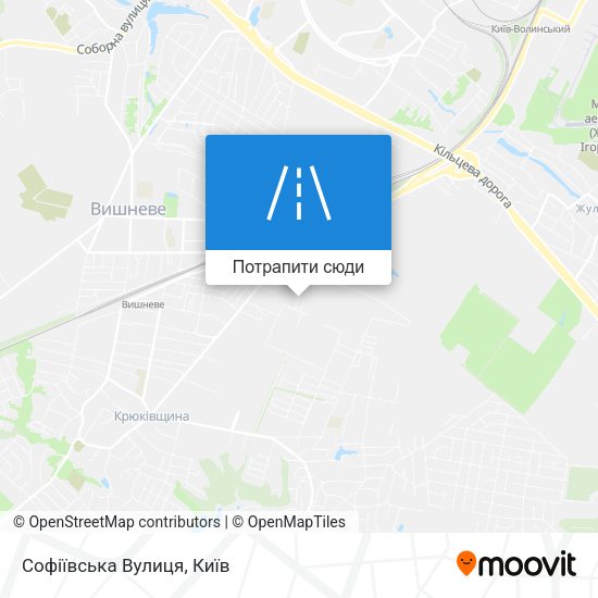 Карта Софіївська Вулиця