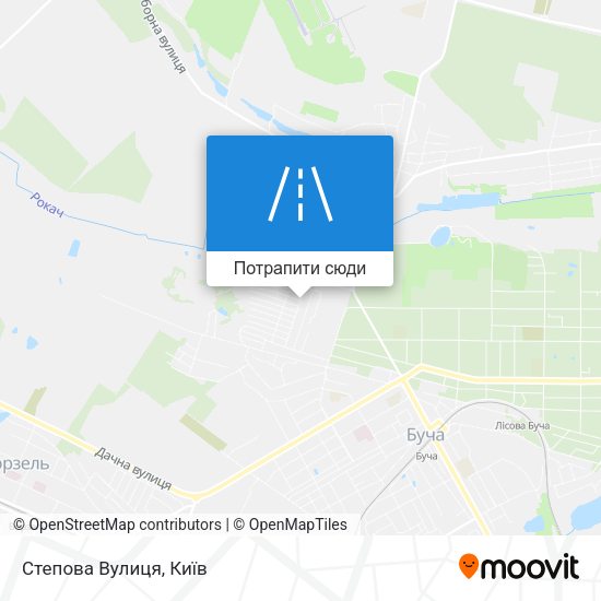 Карта Степова Вулиця