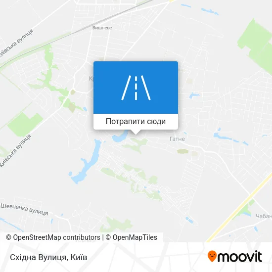 Карта Східна Вулиця