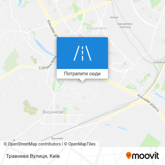 Карта Травнева Вулиця