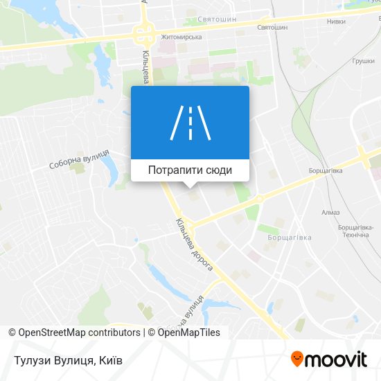 Карта Тулузи Вулиця