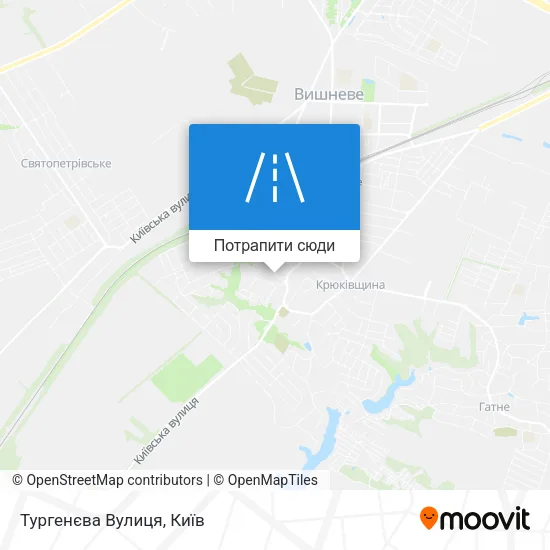 Карта Тургенєва Вулиця