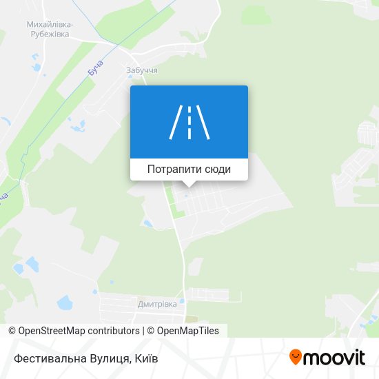 Карта Фестивальна Вулиця