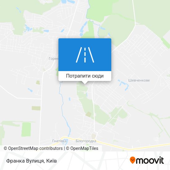 Карта Франка Вулиця