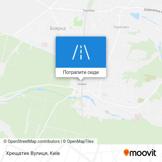 Карта Хрещатик Вулиця