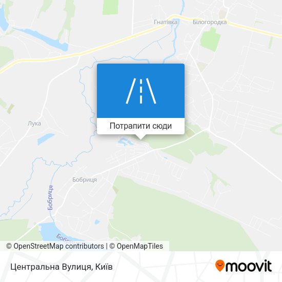 Карта Центральна Вулиця
