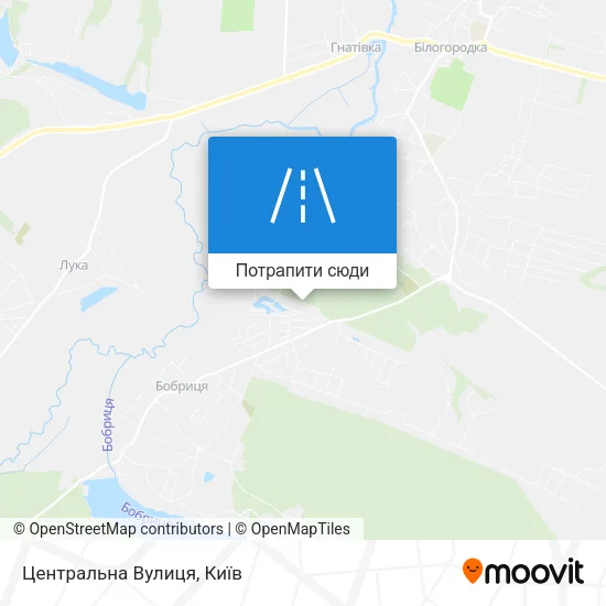 Карта Центральна Вулиця