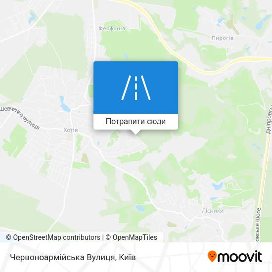 Карта Червоноармійська Вулиця