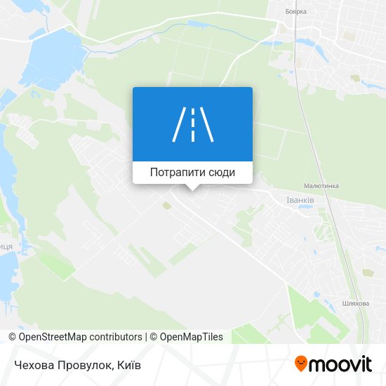 Карта Чехова Провулок