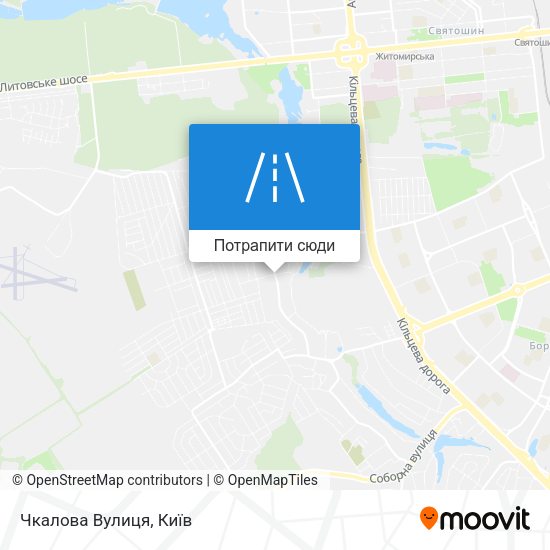 Карта Чкалова Вулиця