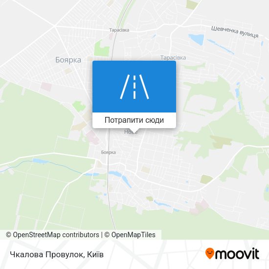 Карта Чкалова Провулок