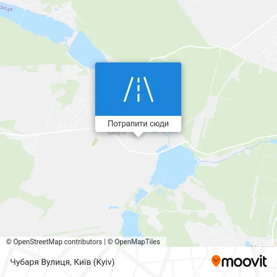 Карта Чубаря Вулиця