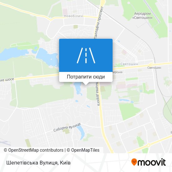 Карта Шепетівська Вулиця