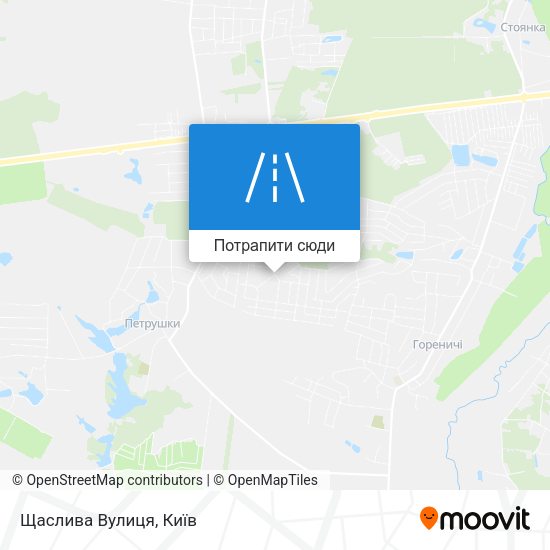 Карта Щаслива Вулиця