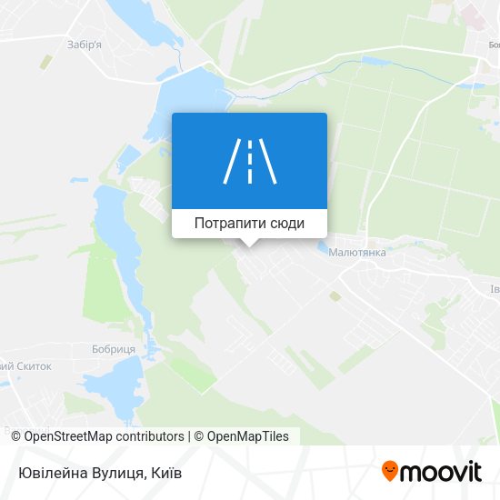 Карта Ювілейна Вулиця