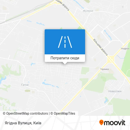 Карта Ягідна Вулиця