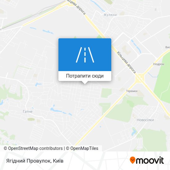 Карта Ягідний Провулок