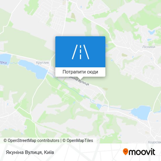 Карта Якуніна Вулиця