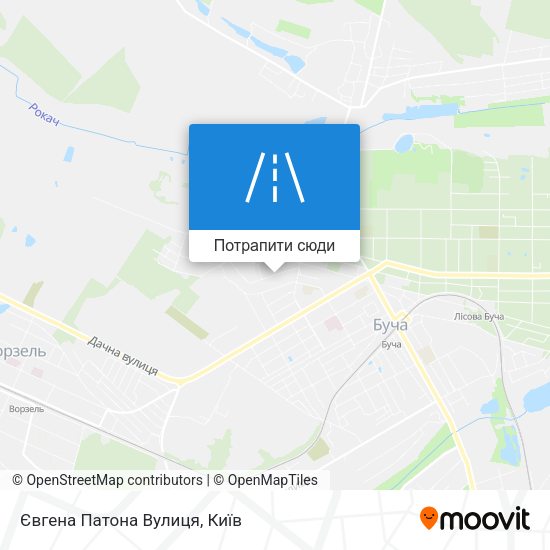 Карта Євгена Патона Вулиця