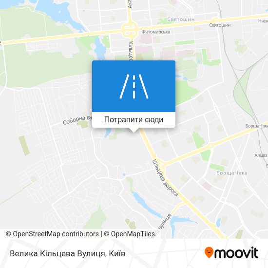Карта Велика Кільцева Вулиця