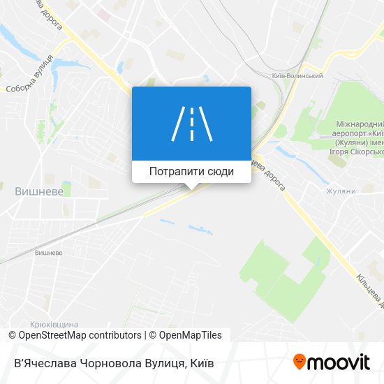 Карта В’Ячеслава Чорновола Вулиця