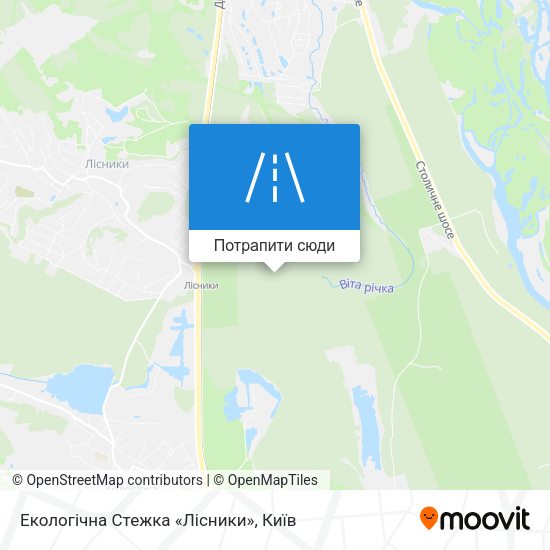 Карта Екологічна Стежка «Лісники»