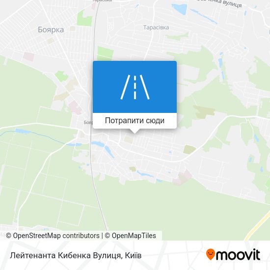 Карта Лейтенанта Кибенка Вулиця