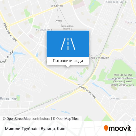 Карта Миколи Трублаїні Вулиця