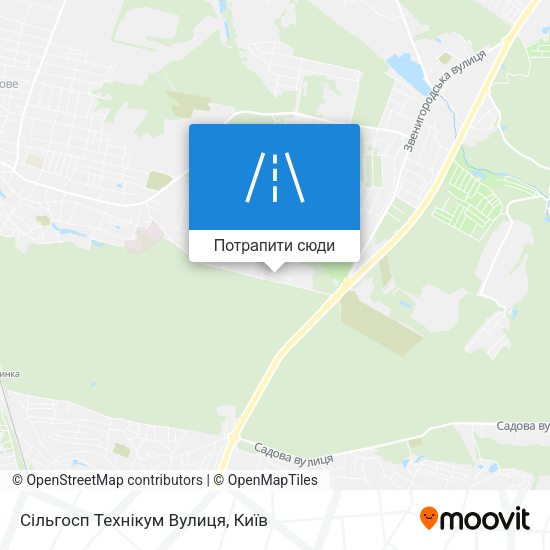 Карта Сільгосп Технікум Вулиця