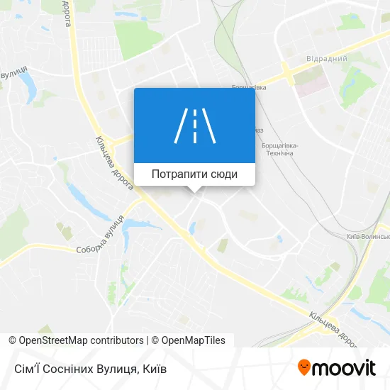 Карта Сім’Ї Сосніних Вулиця
