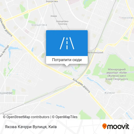 Карта Якова Качури Вулиця