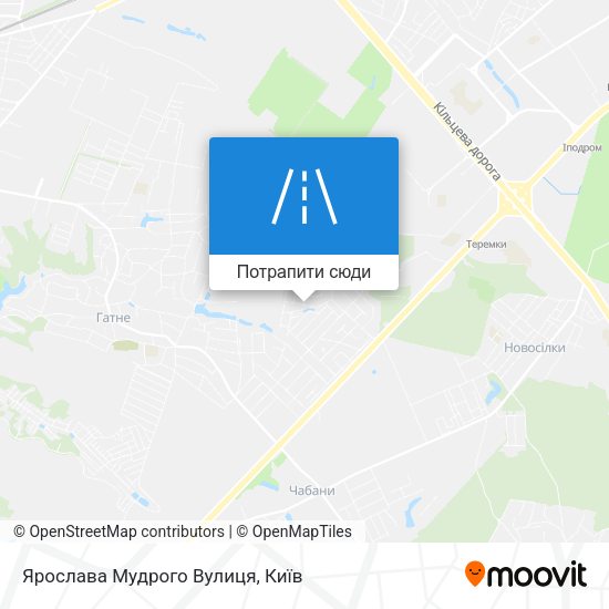 Карта Ярослава Мудрого Вулиця