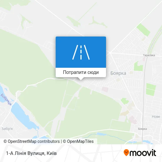 Карта 1-А Лінія Вулиця