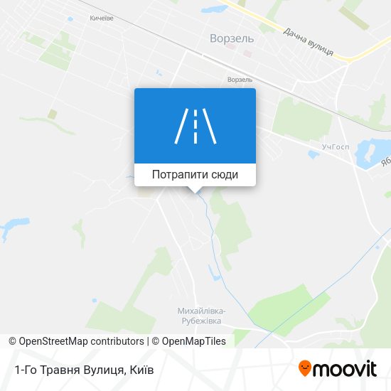 Карта 1-Го Травня Вулиця
