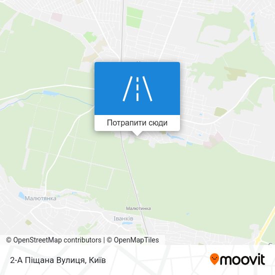 Карта 2-А Піщана Вулиця
