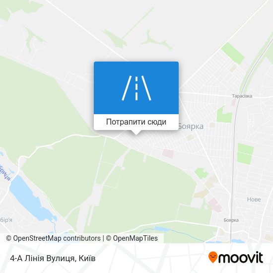 Карта 4-А Лінія Вулиця