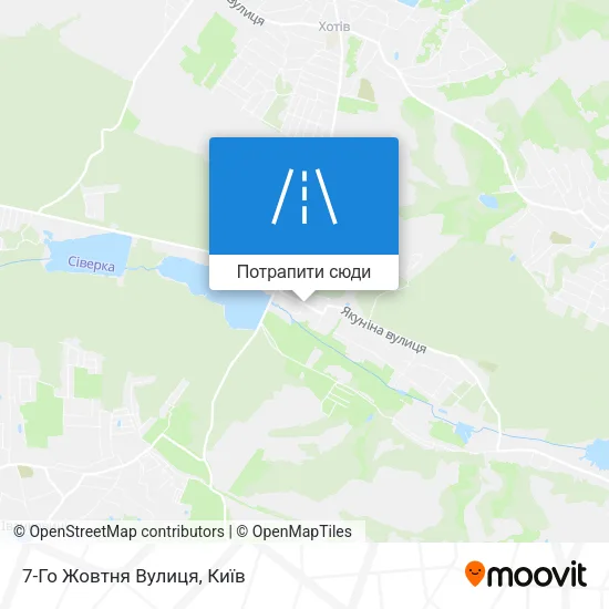 Карта 7-Го Жовтня Вулиця