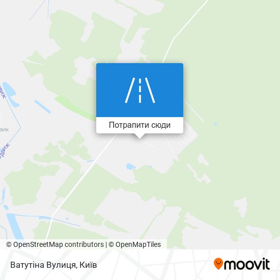 Карта Ватутіна Вулиця
