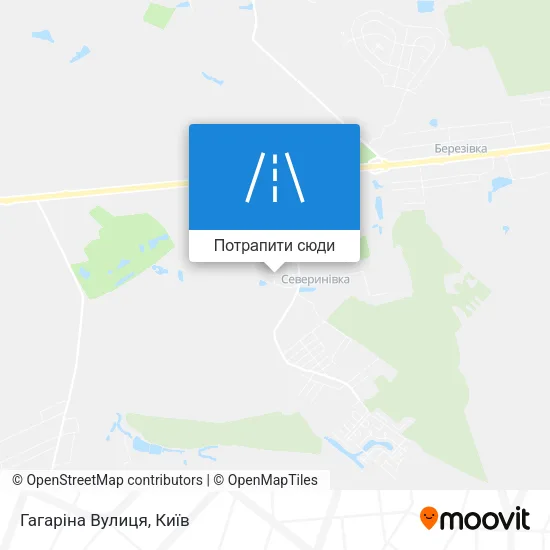 Карта Гагаріна Вулиця