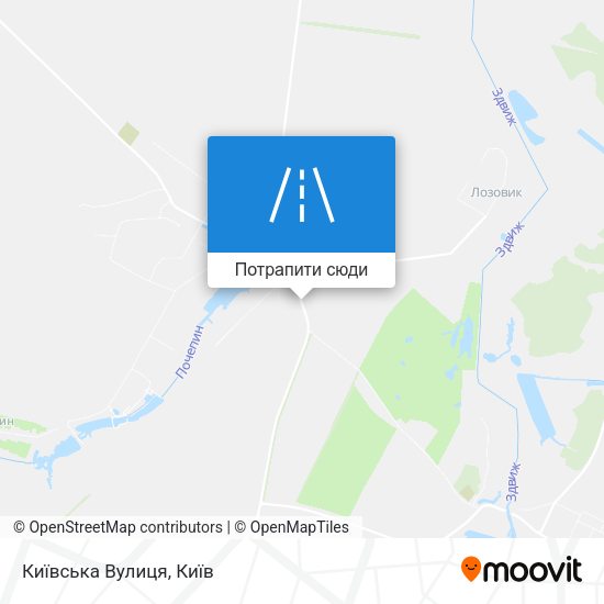 Карта Київська Вулиця