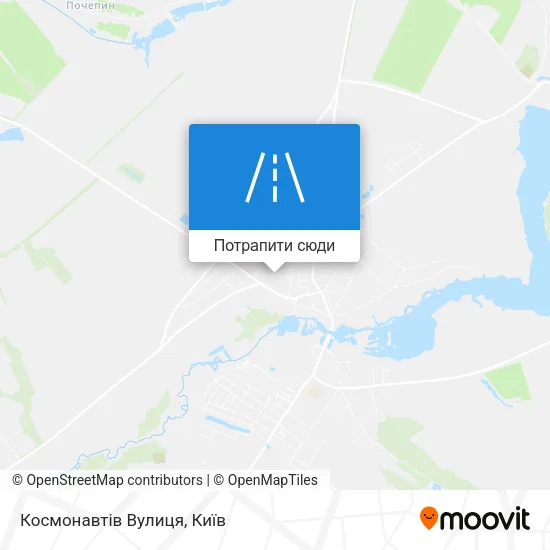 Карта Космонавтів Вулиця