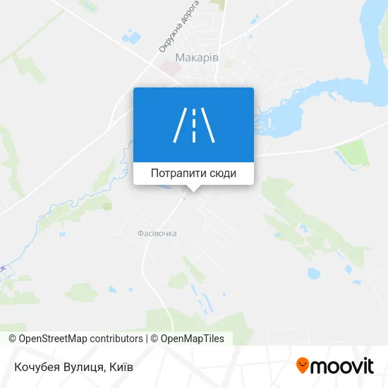 Карта Кочубея Вулиця