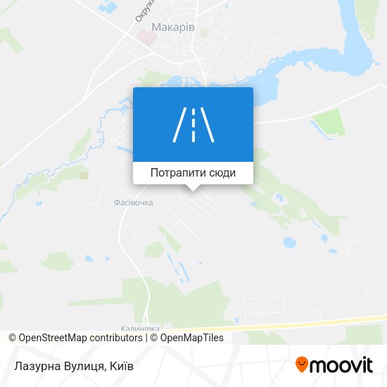 Карта Лазурна Вулиця