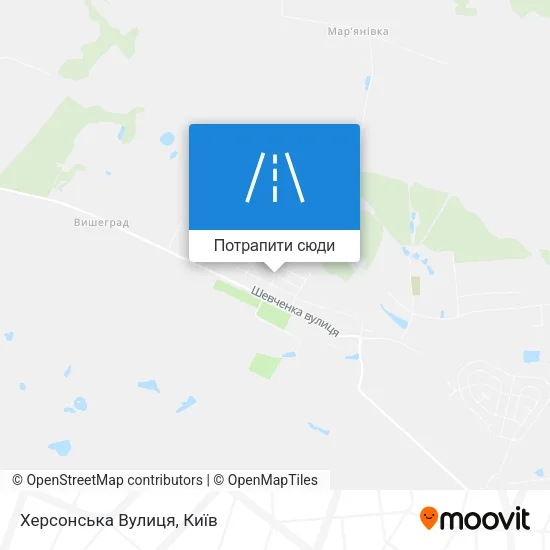 Карта Херсонська Вулиця
