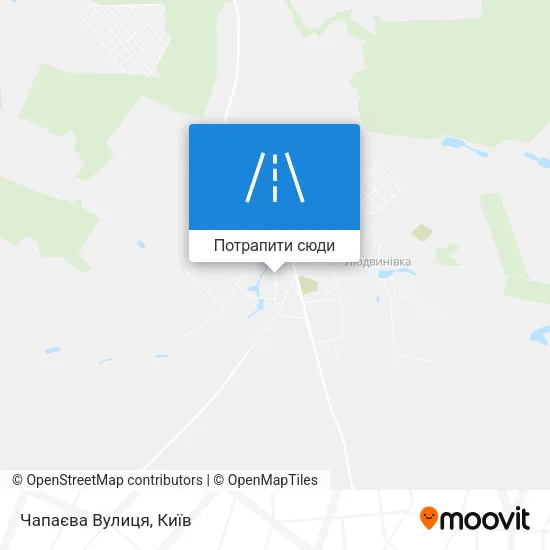 Карта Чапаєва Вулиця