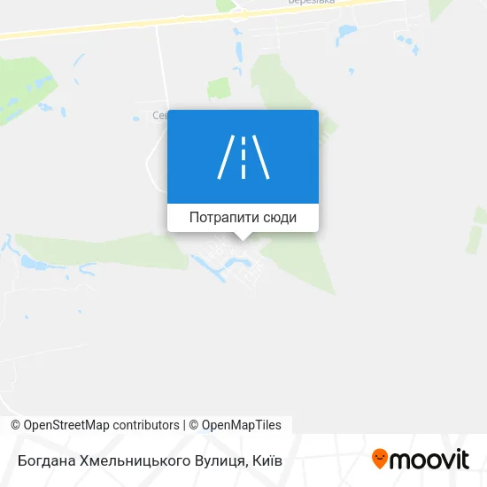 Карта Богдана Хмельницького Вулиця
