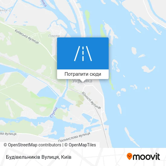 Карта Будівельників Вулиця