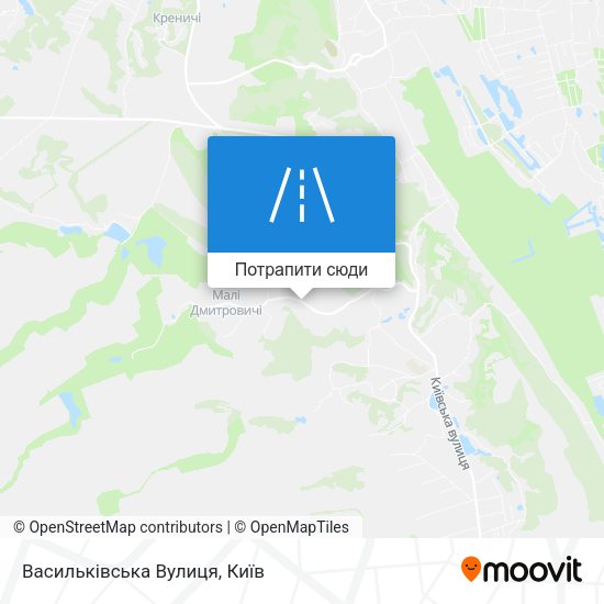 Карта Васильківська Вулиця