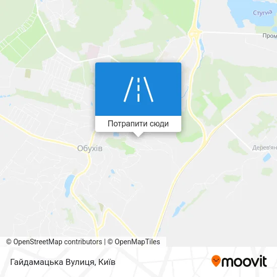 Карта Гайдамацька Вулиця
